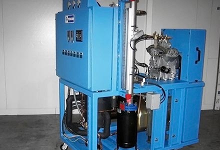 Compressor life cycle test bench